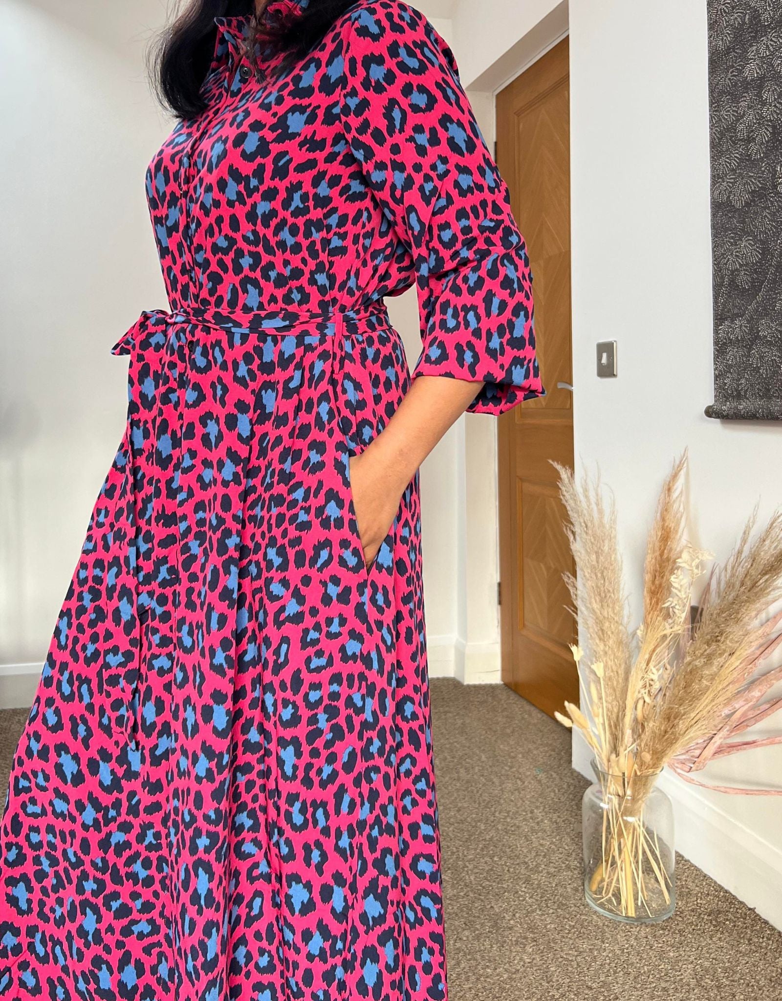 Colourful animal print sales dress