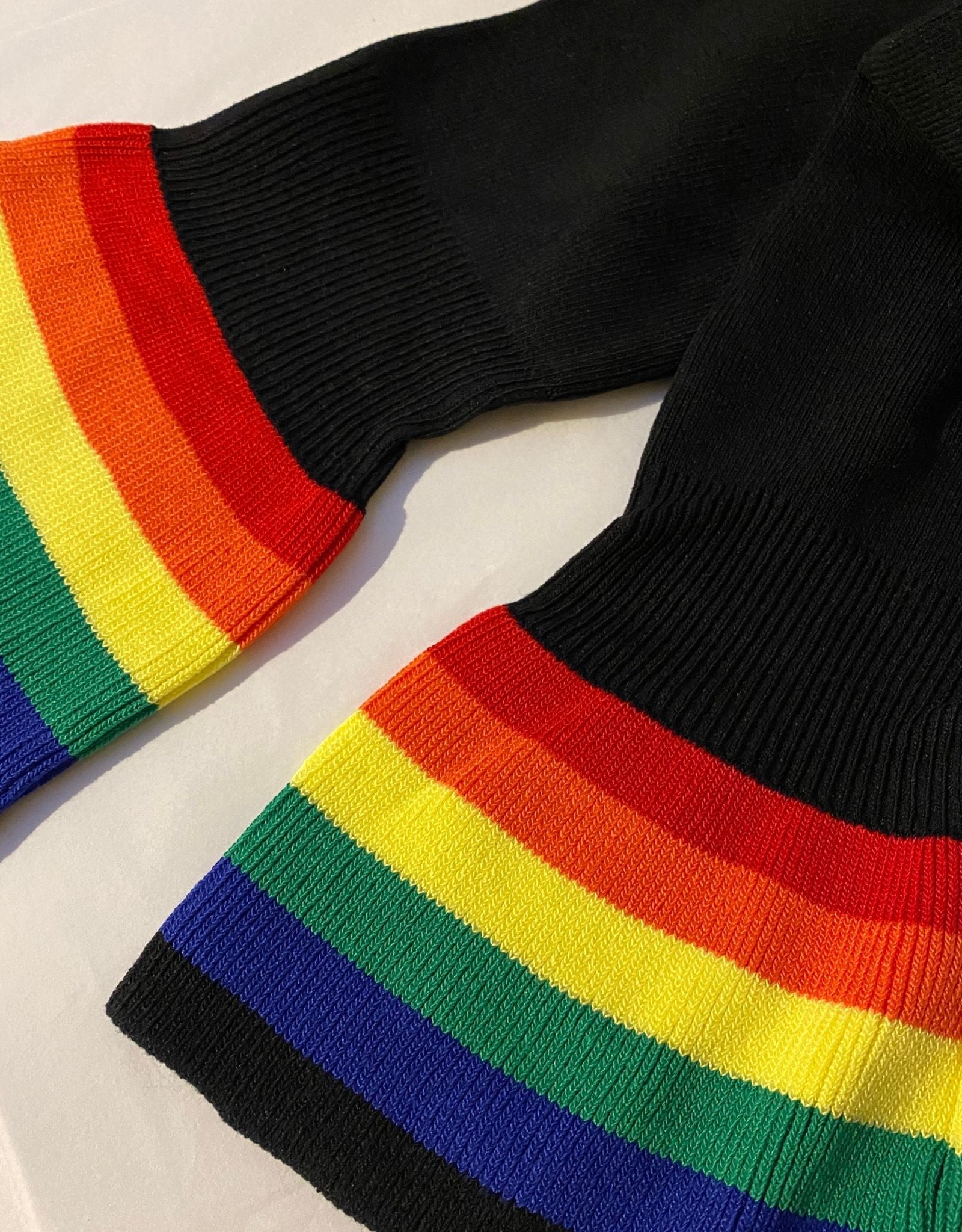 Rainbow trim sweater best sale