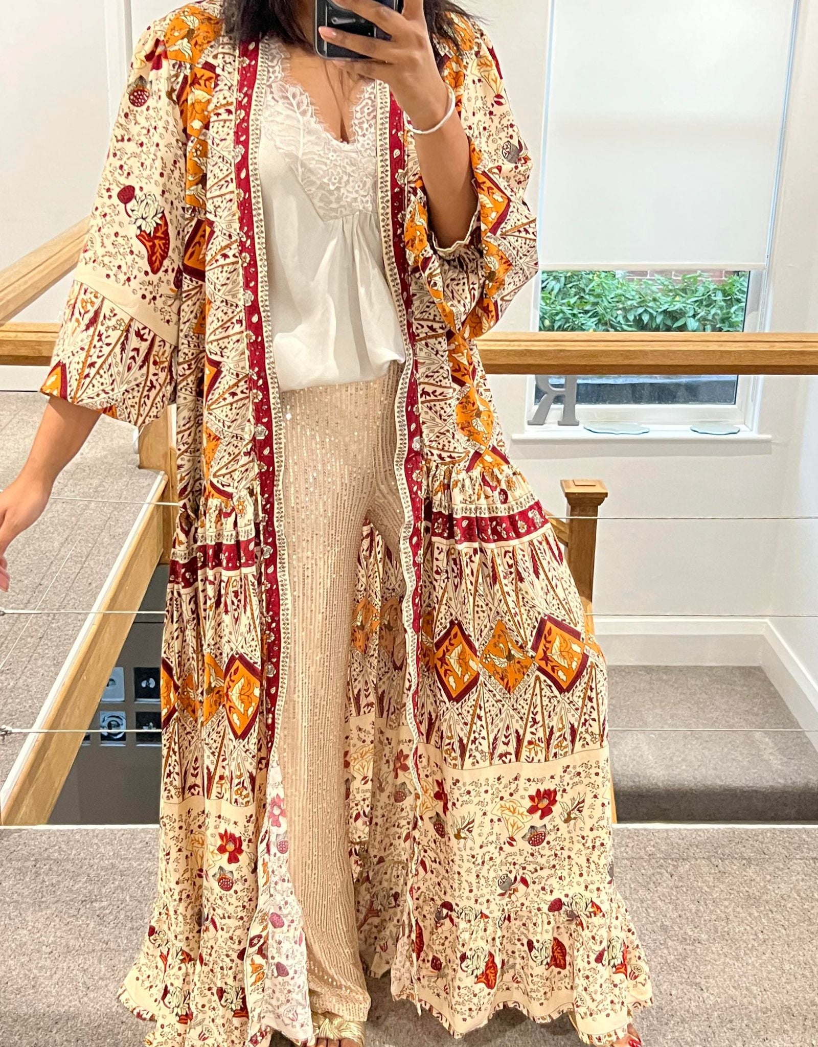 Monaco Maxi Length Kimono Dress Two in One