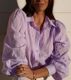 SEVEN WONDERS Lilac Knowles Broderie Blouse